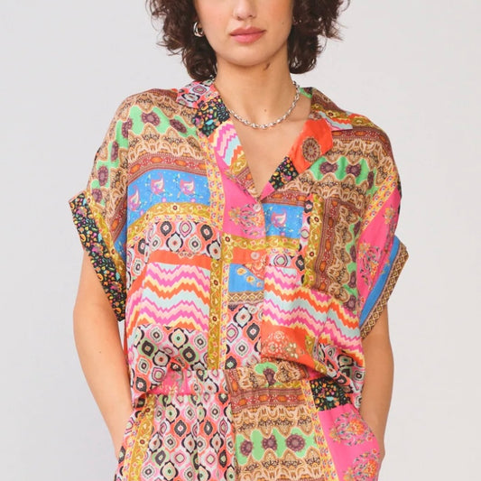 Aline Mosaic Top