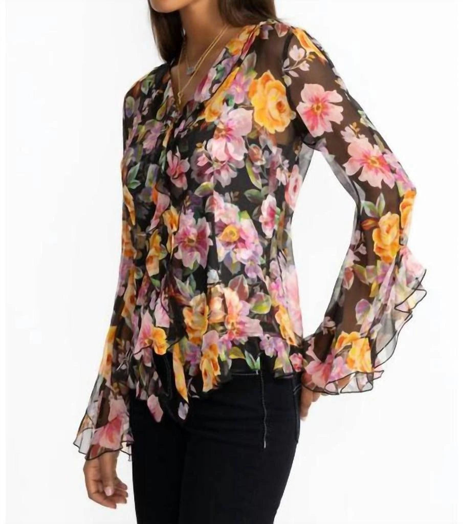 Johnny Was Kylie Chiffon Top