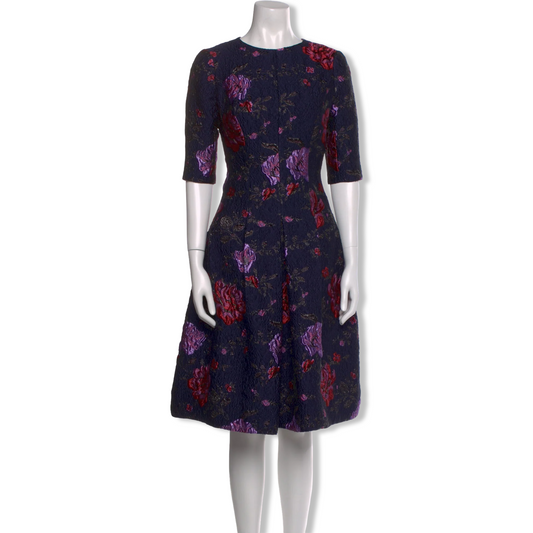 Teri Jon Plum Brocade Dress