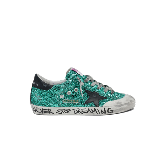 Golden Goose Glitter Green