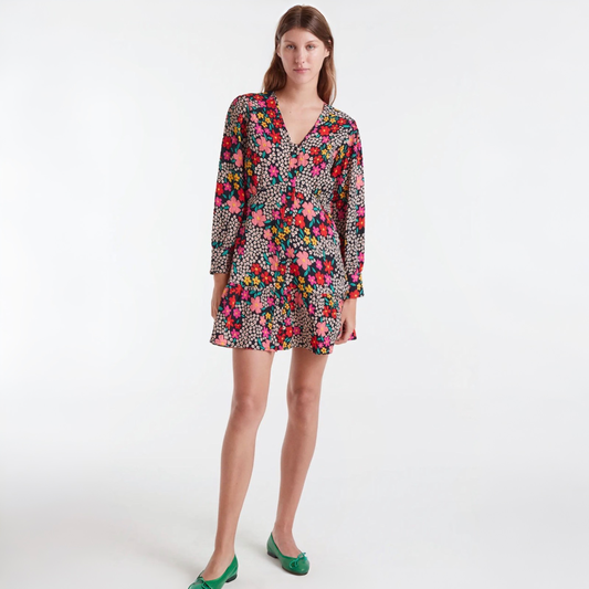Floral Flounce Dress