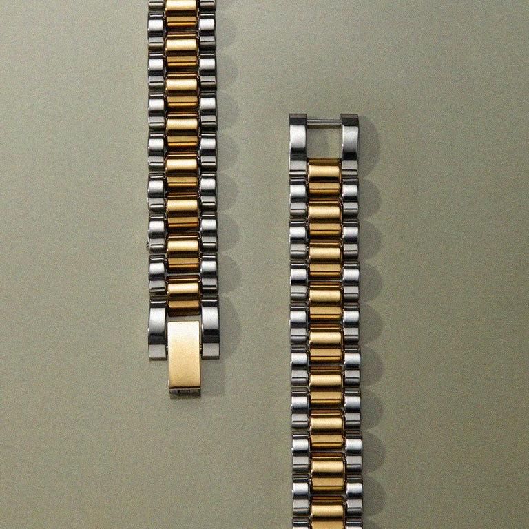 Two-Toned Timepiece Bracelet