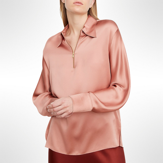 Vince Jewel Zipper Blouse