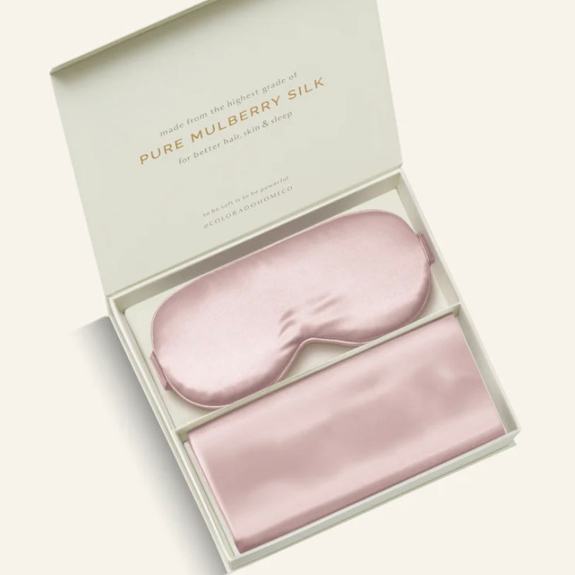 Silk Sleep Mask & Pillow Case
