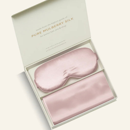 Silk Sleep Mask & Pillow Case