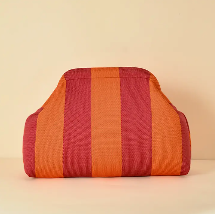 Striped Makeup Bag