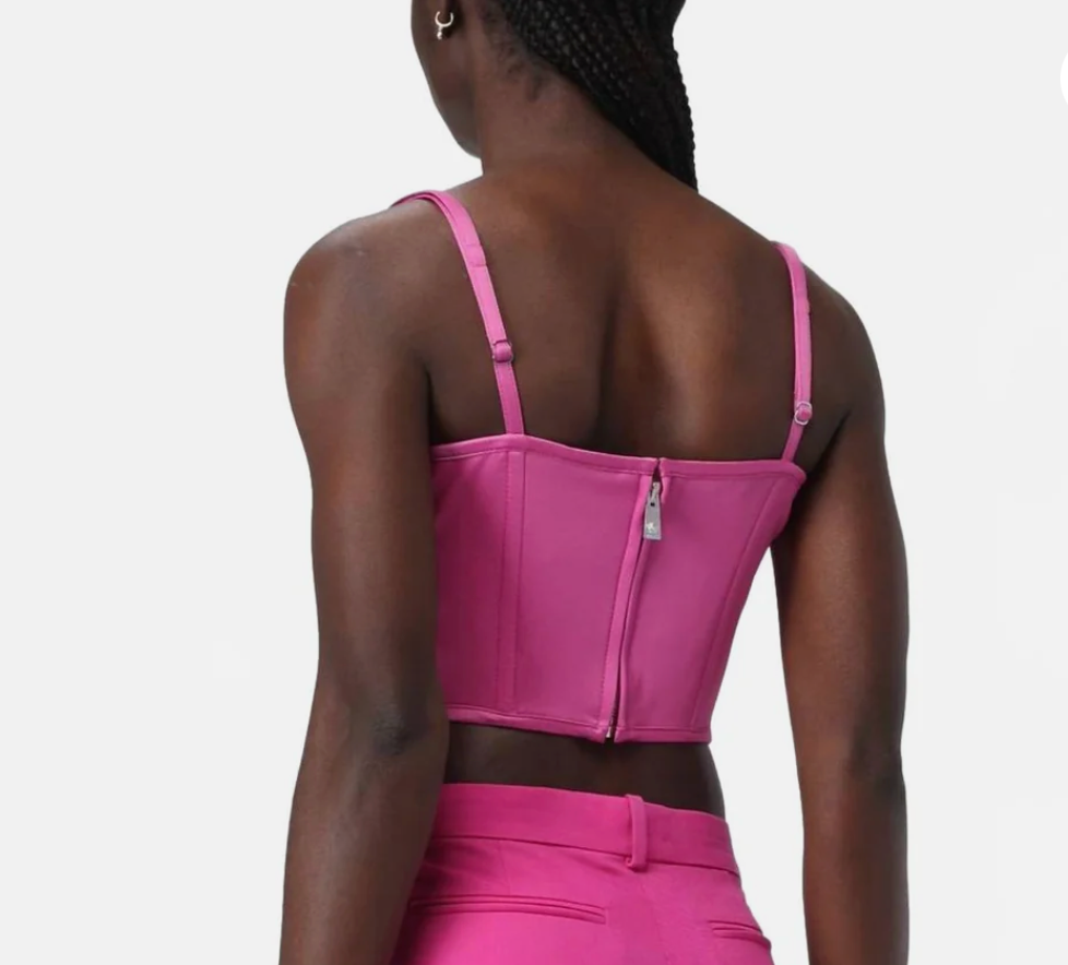 Versace Pink Bustier Top