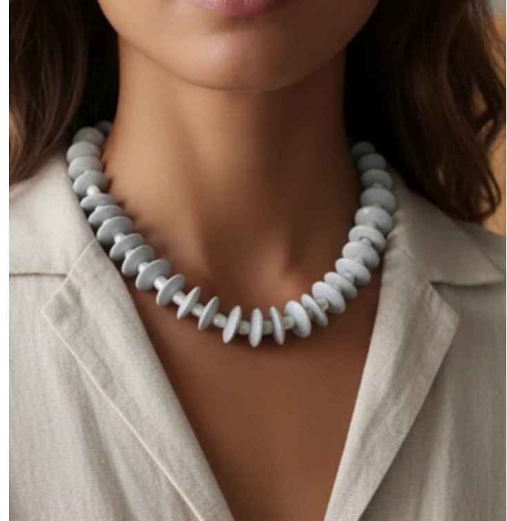 Ashanti Bead & Pearl Necklace