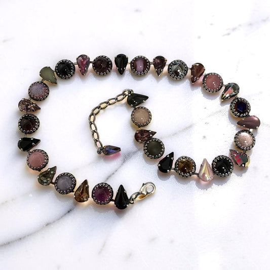 Vesper Obscura Purple Glass Necklace