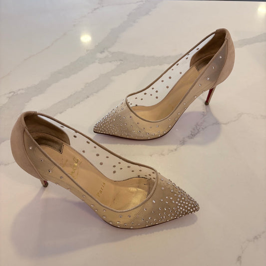 Louboutin Follies Strass Pumps