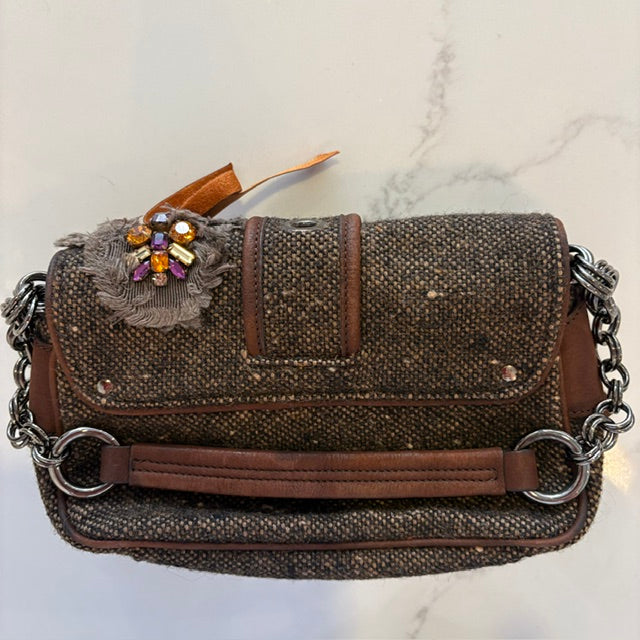 Vintage Prada Mini Tweed Bag