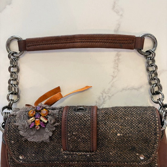 Vintage Prada Mini Tweed Bag