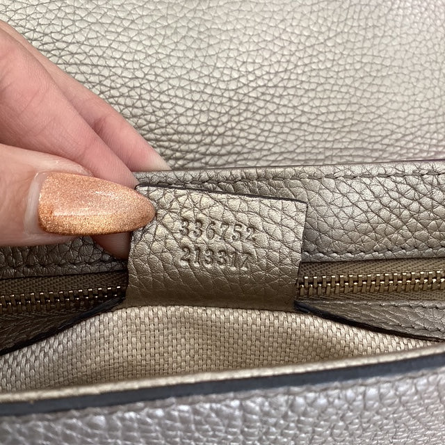 Gucci Soho Metallic Flap Bag