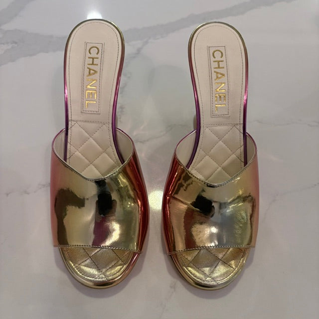 Chanel Iridescent Ombre Mules