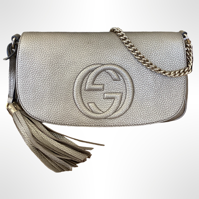 Gucci Soho Metallic Flap Bag