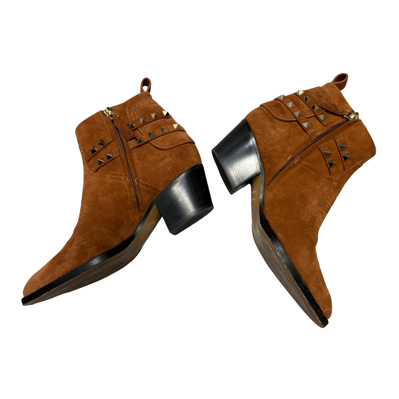 Valentino Texan Rock Stud Booties