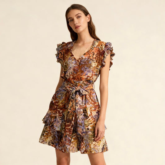 Marie Oliver Ruffle Mini Dress