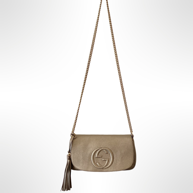 Gucci Soho Metallic Flap Bag