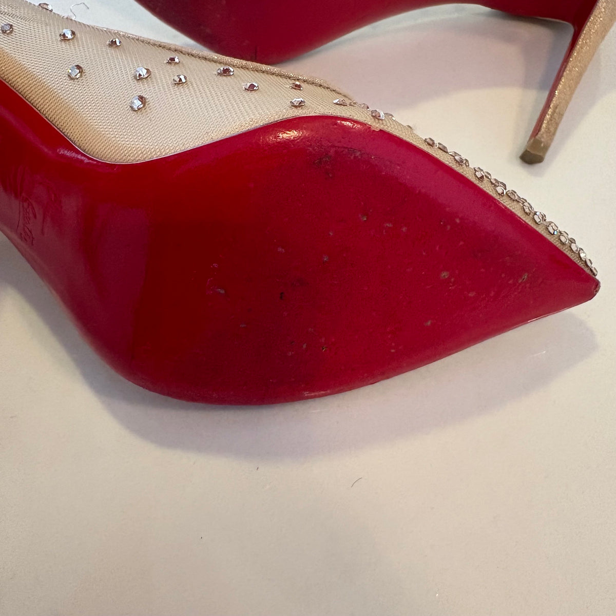 Louboutin Follies Strass Pumps