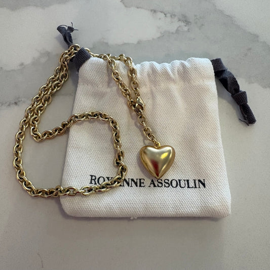 Assoulin Mini Puff Heart Necklace