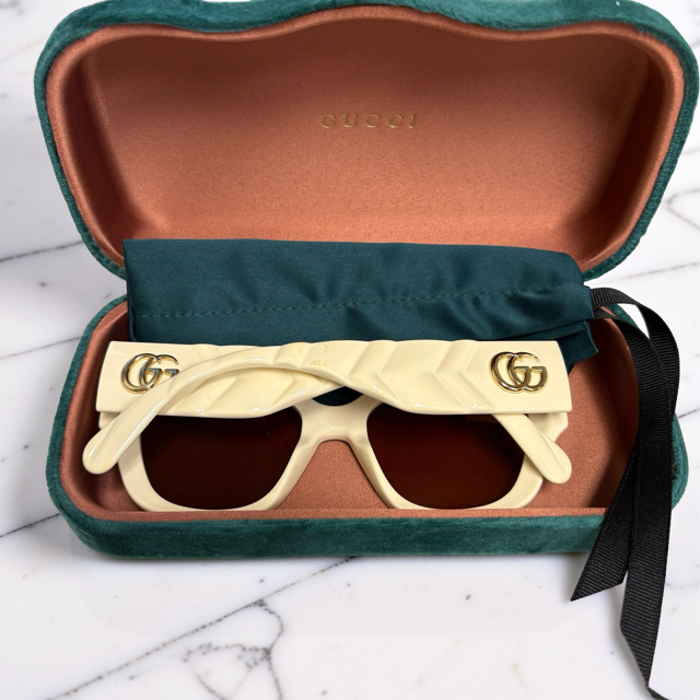 Gucci Ivory Rim Sunglasses