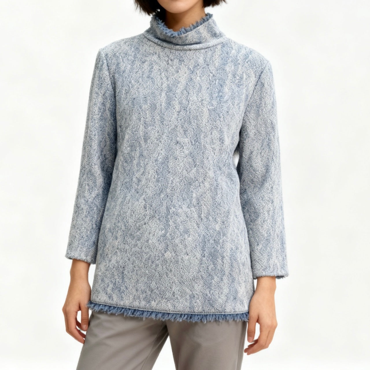 Ann Mashburn Tweed Mock Neck Tunic