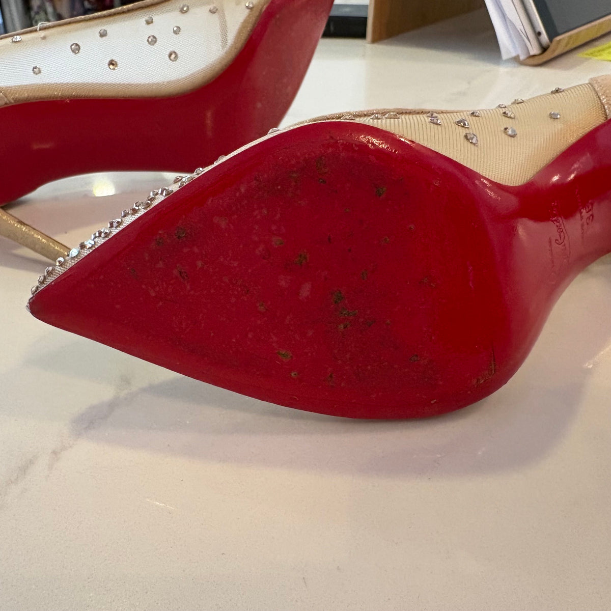Louboutin Follies Strass Pumps