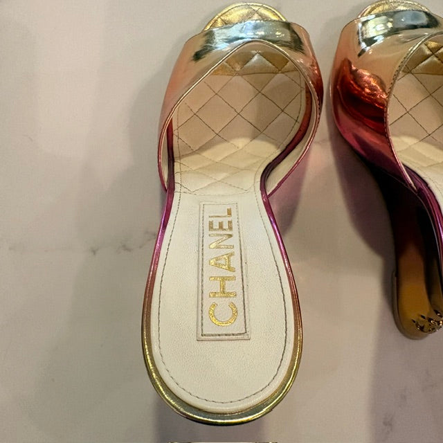 Chanel Iridescent Ombre Mules