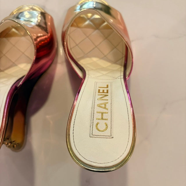 Chanel Iridescent Ombre Mules
