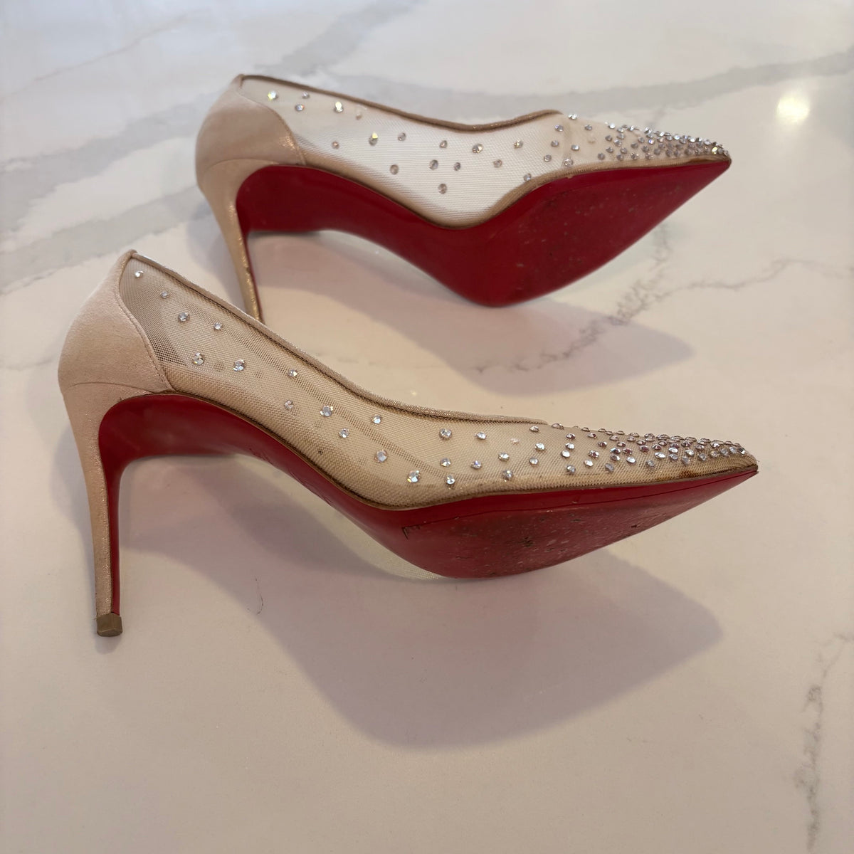 Louboutin Follies Strass Pumps