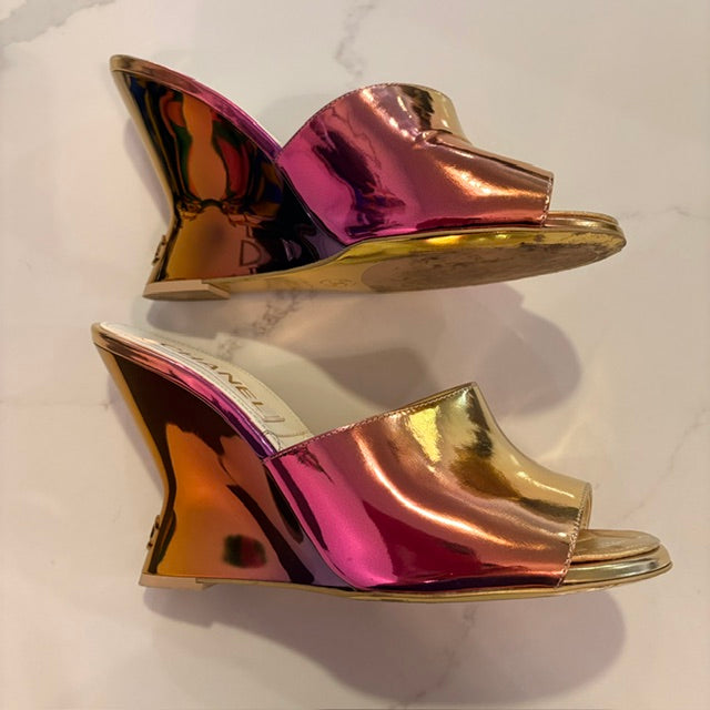Chanel Iridescent Ombre Mules