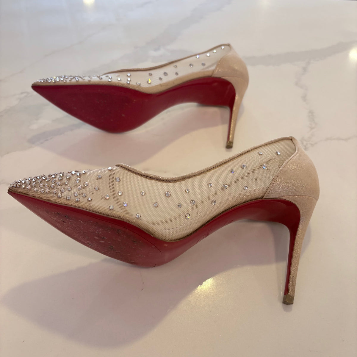 Louboutin Follies Strass Pumps