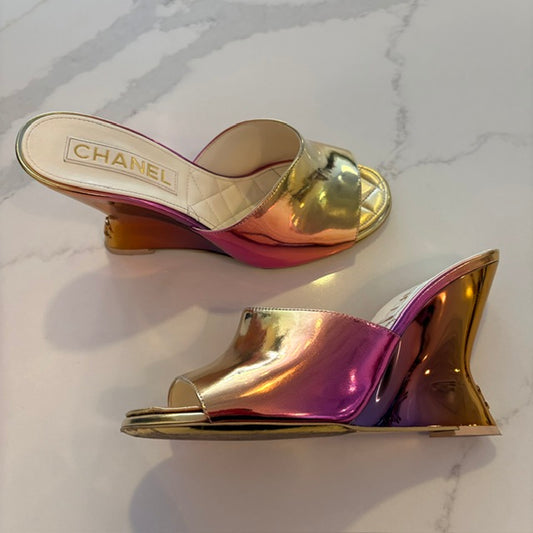 Chanel Iridescent Ombre Mules