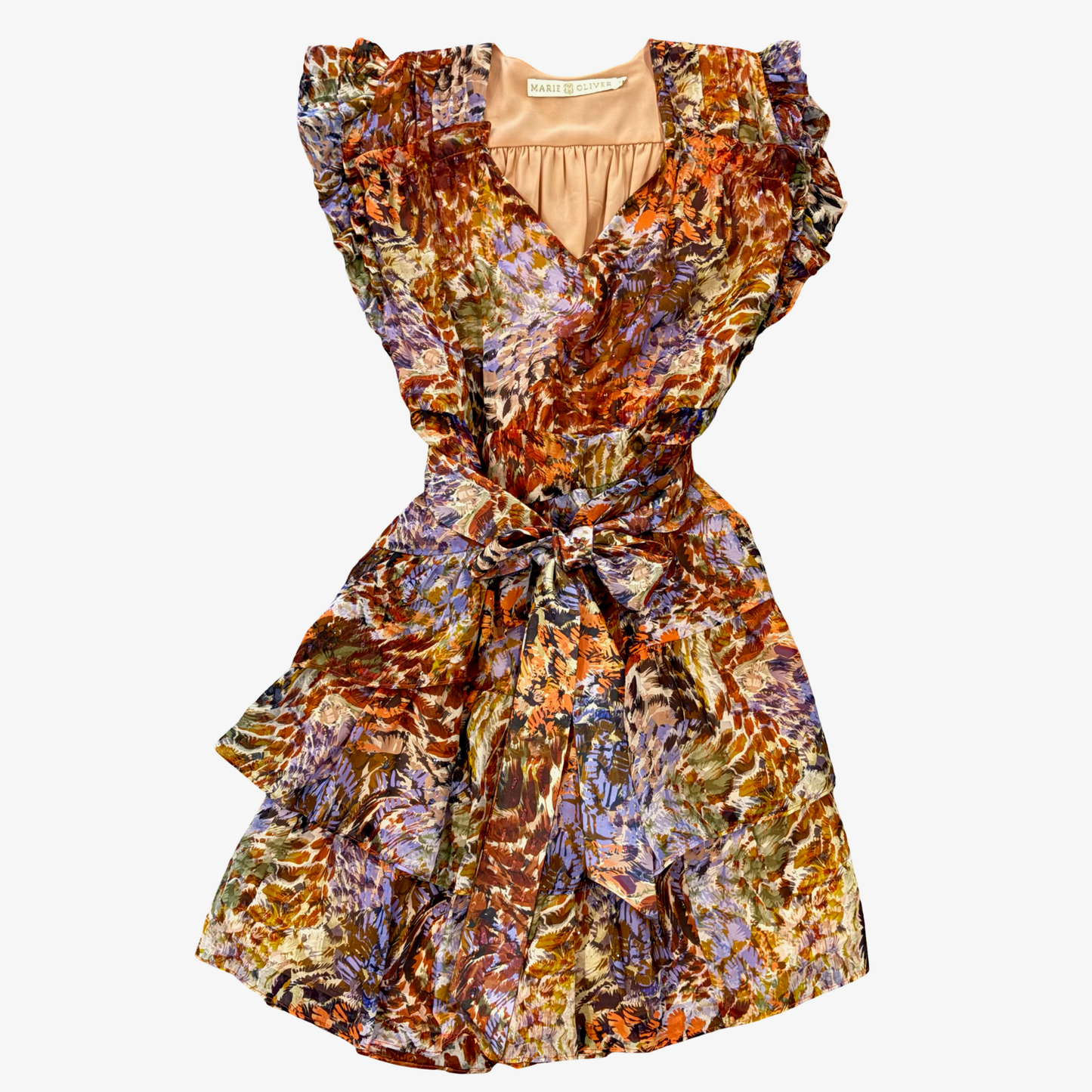 Marie Oliver Ruffle Mini Dress