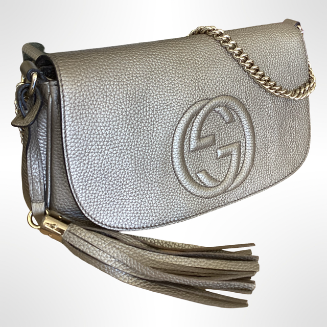 Gucci Soho Metallic Flap Bag