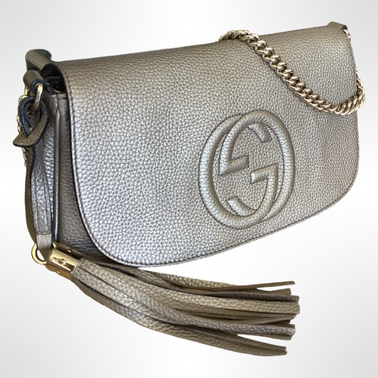 Gucci Soho Metallic Flap Bag