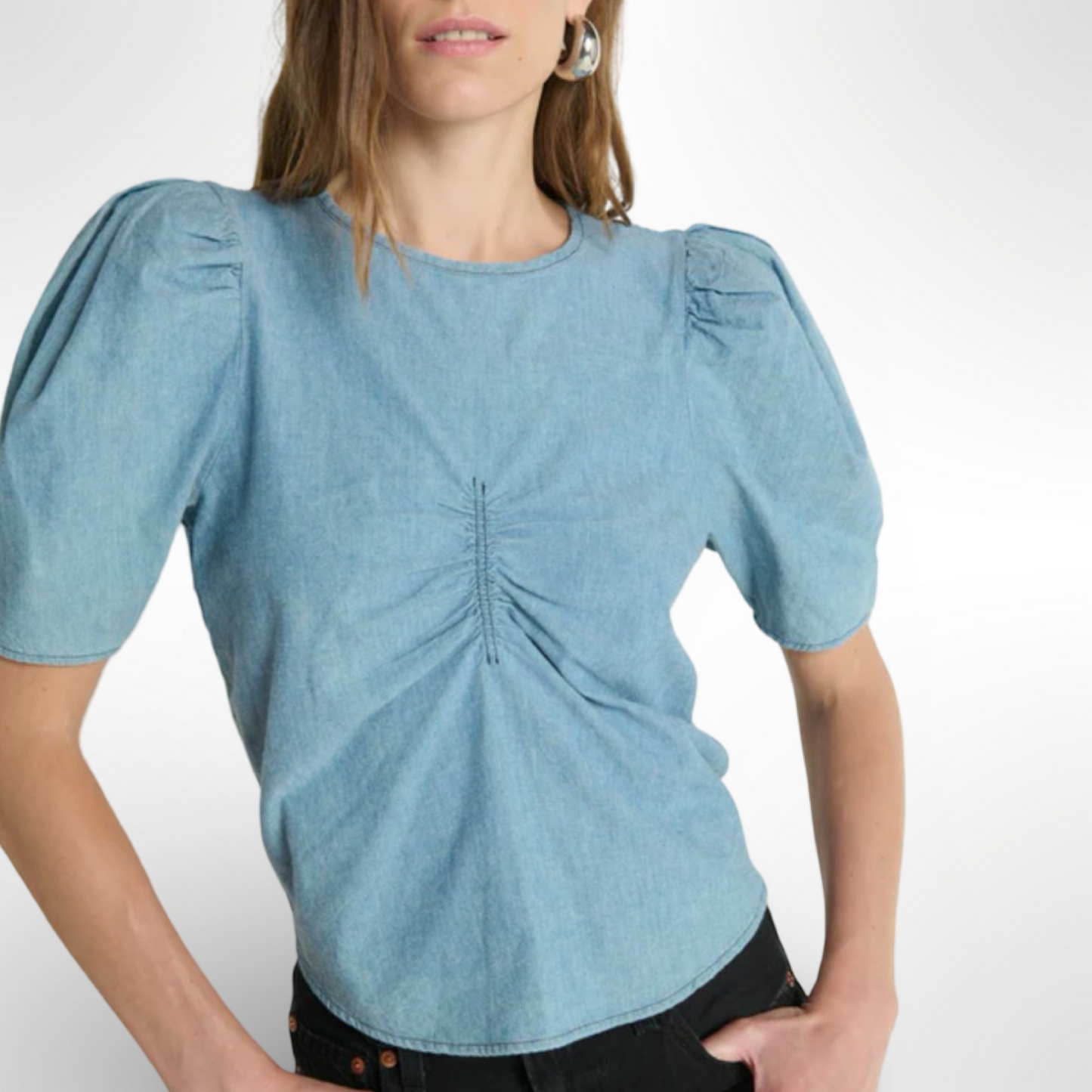 Cecily Chambray Top