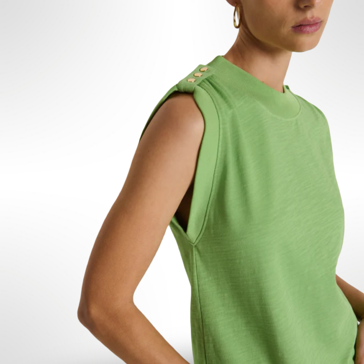 Mikka Button Shoulder Tee