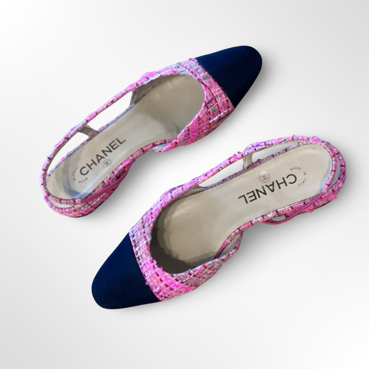 Chanel Tweed Slingback