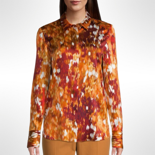 Lafayette148 Autumn Silk Top