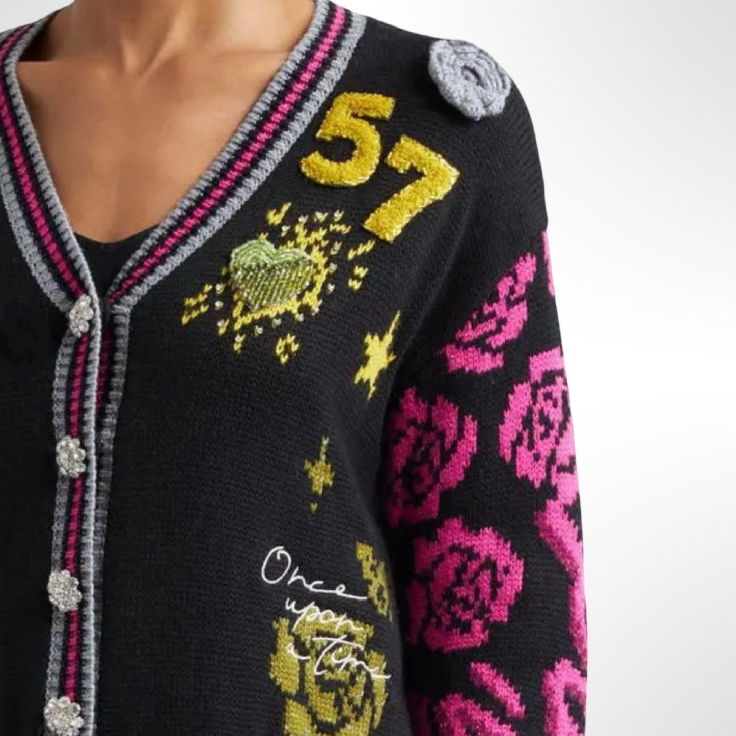 Cinq a Sept Collage Cardigan