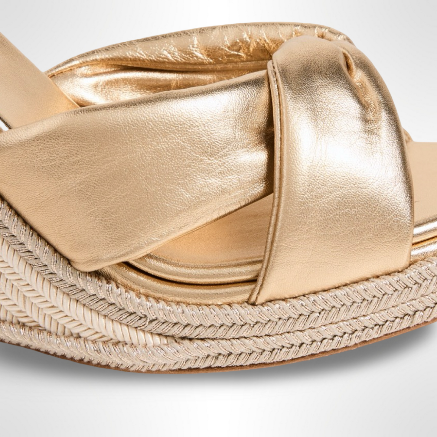 Aquazzura Gold Wedge