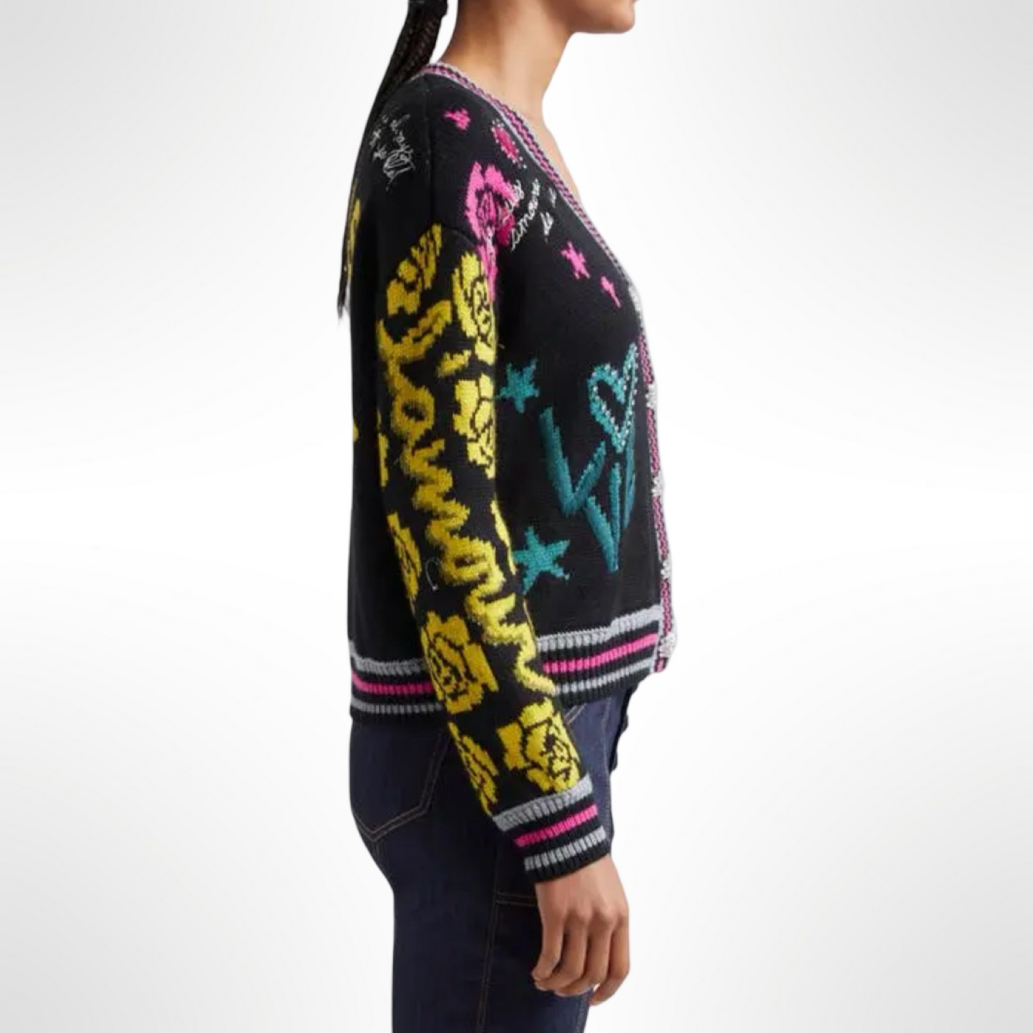 Cinq a Sept Collage Cardigan