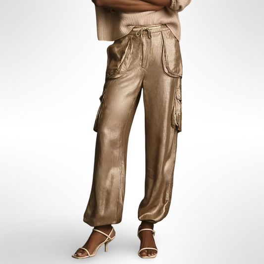 Le Superb Gold Cargo Pant