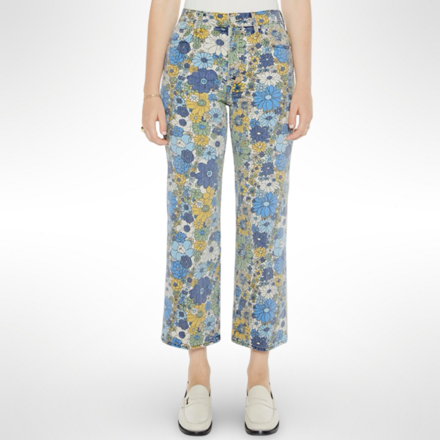 Mother Floral Denim