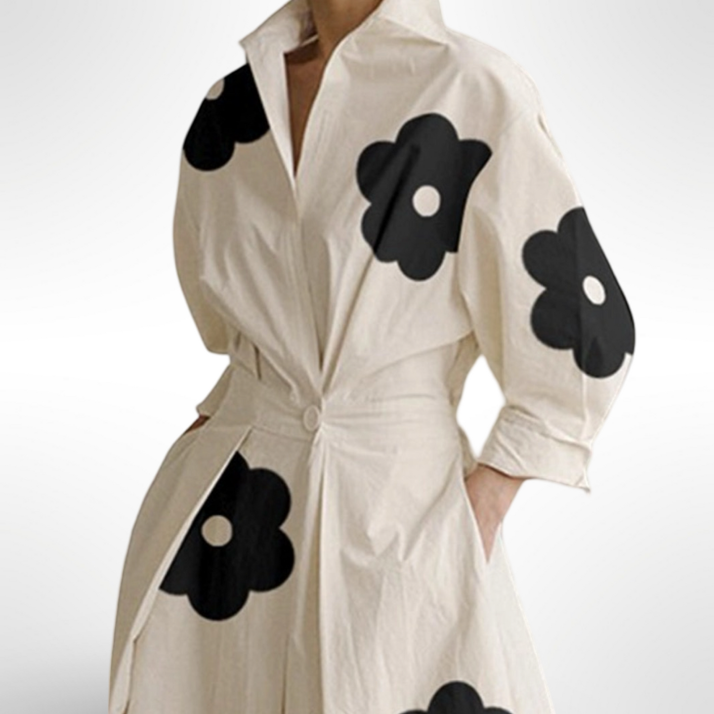Pop Art Poppy Shirt Dress