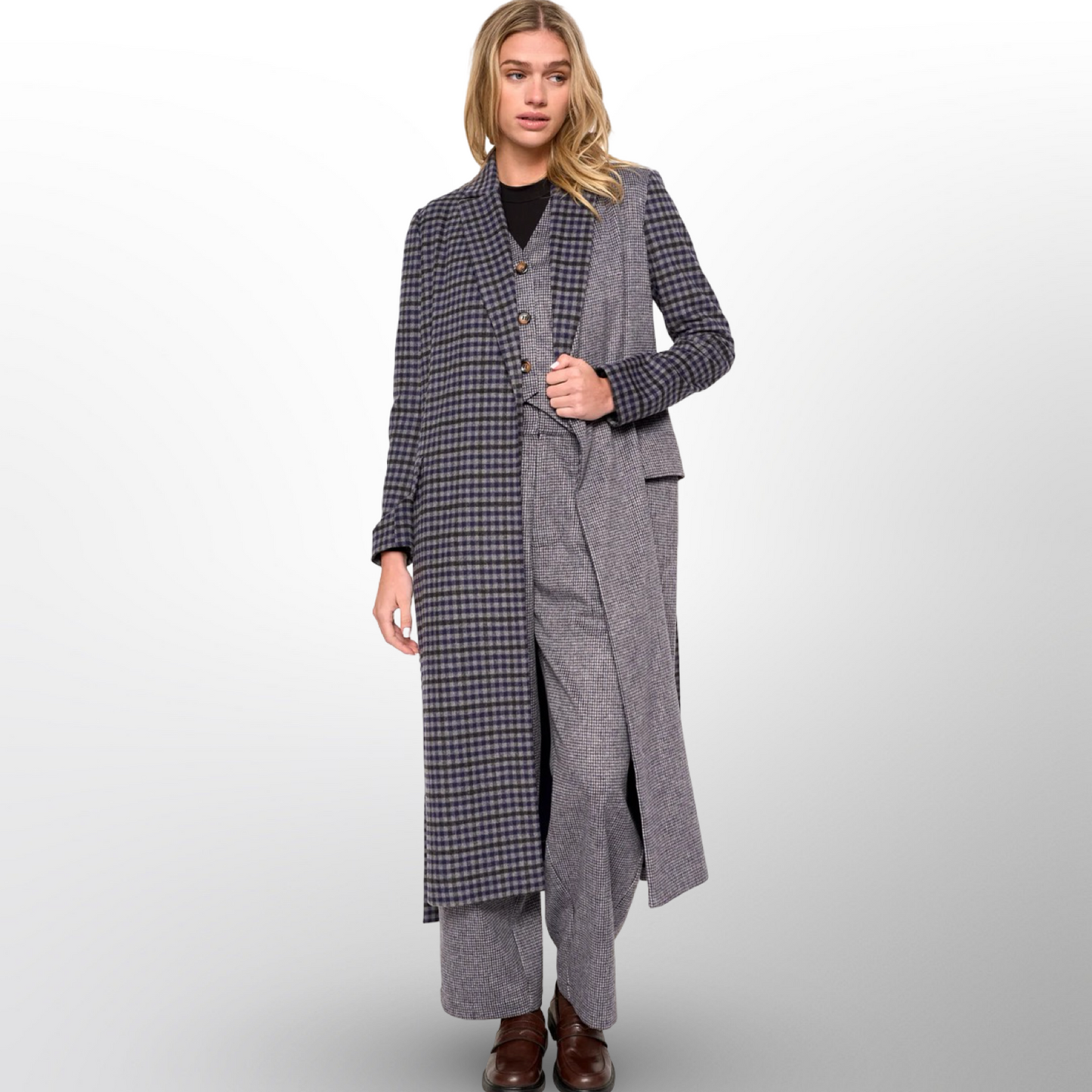 Maggie Check Coat