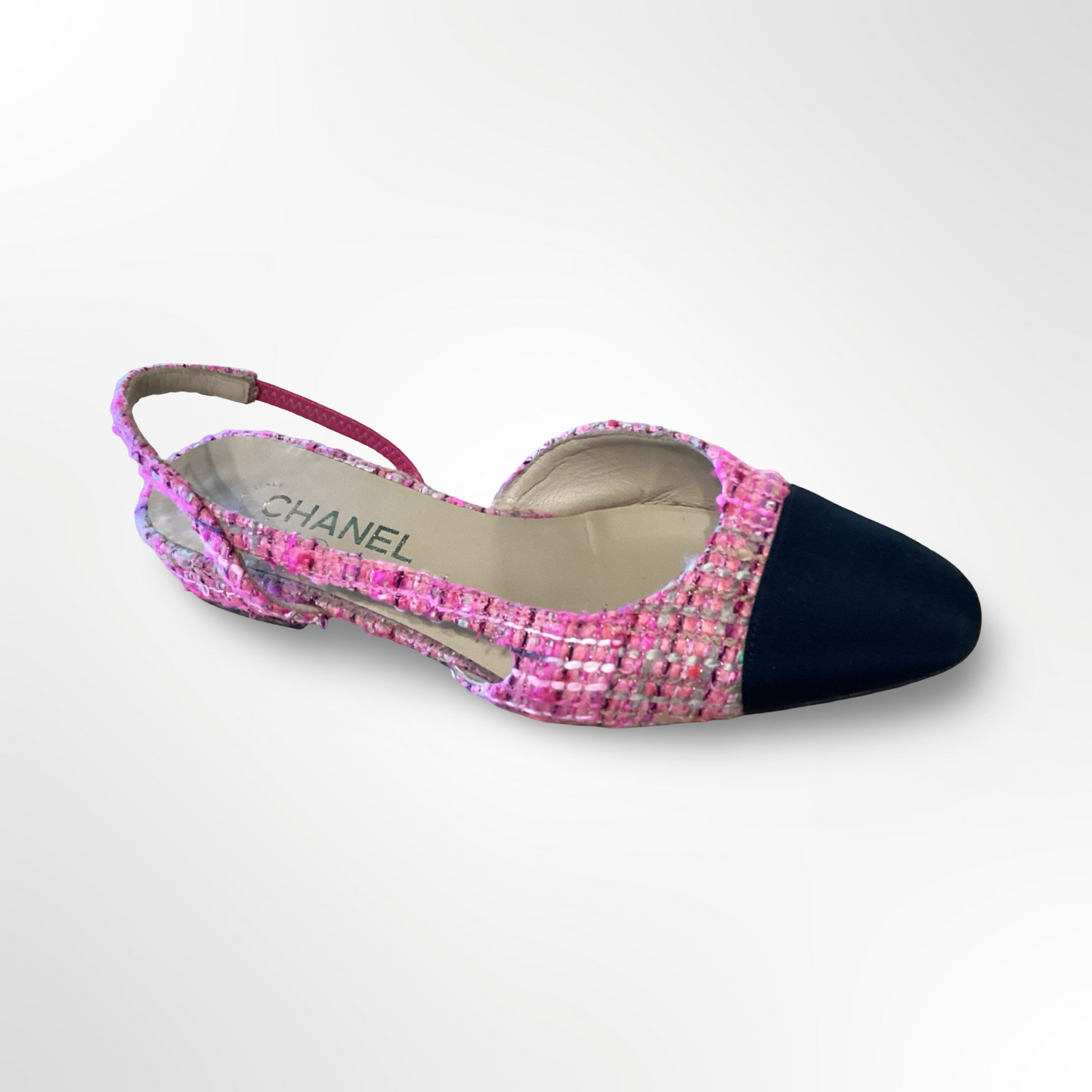 Chanel Tweed Slingback