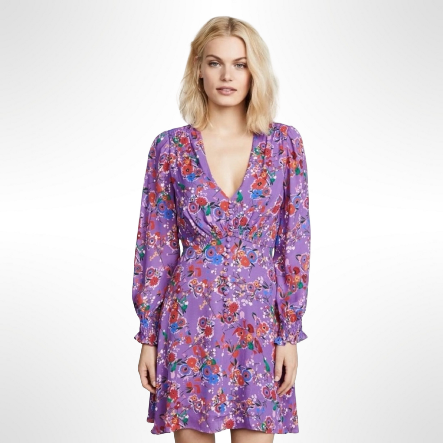 Saloni Eve Floral Dress