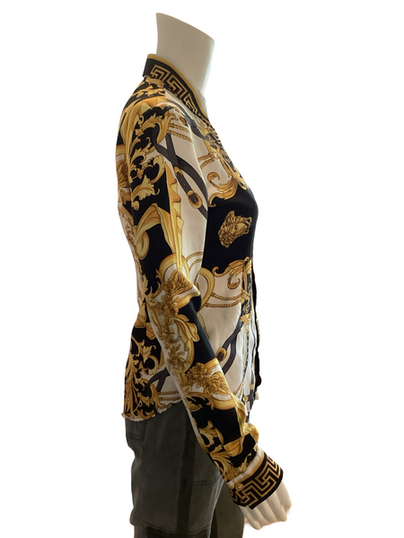 Versace print blouse